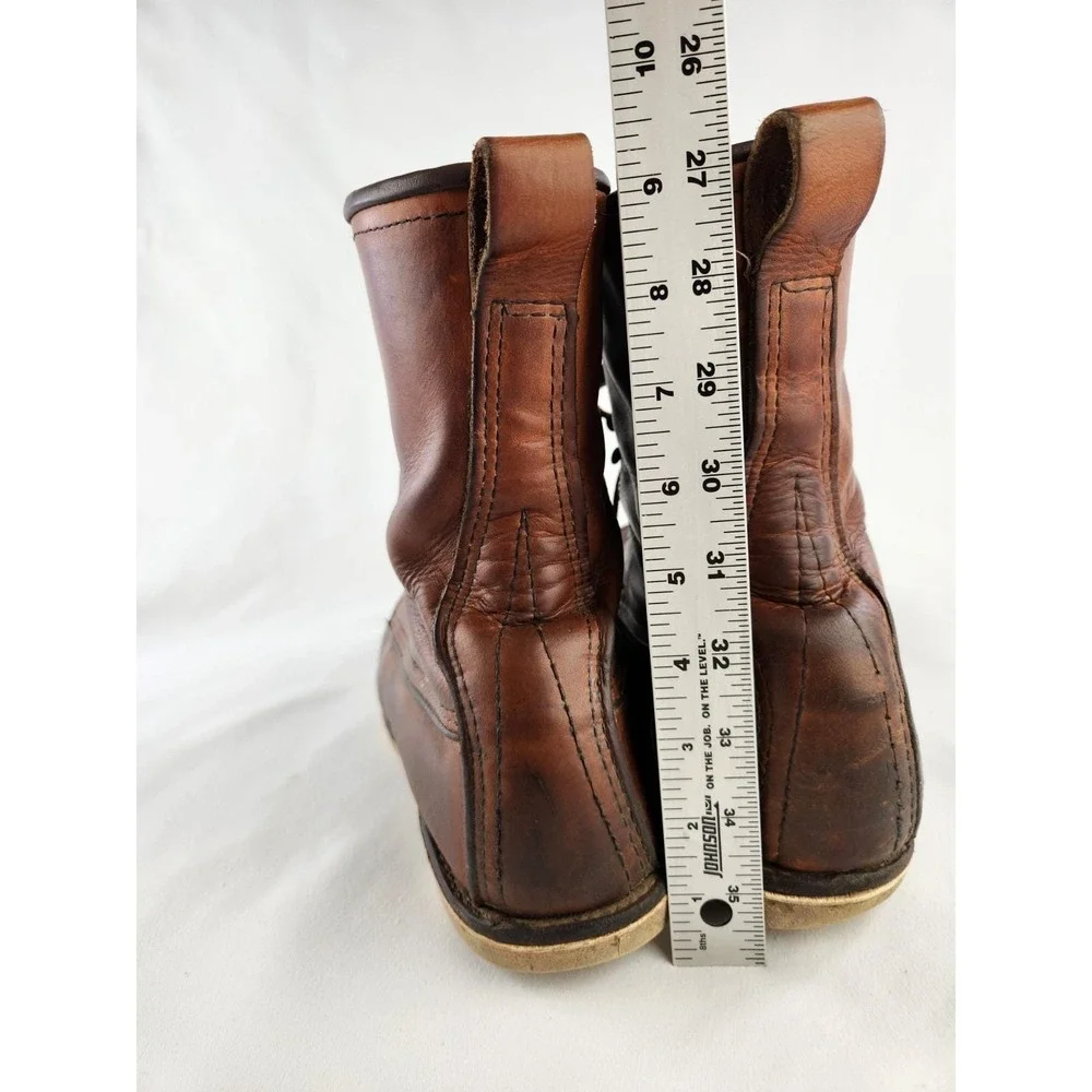 Vintage Red Wing heritage boots #10877  Sz 12 Tall Leather Work Field Roof Shoes
